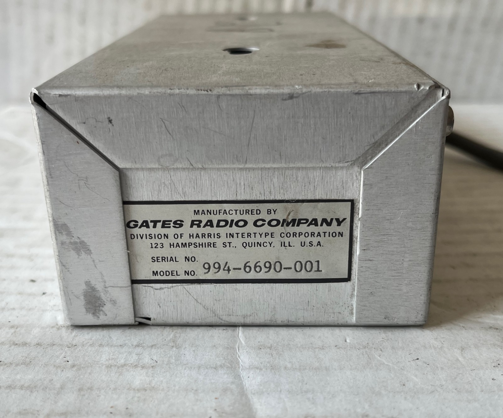 Gates Pre Amp Vintage Equalized Preamplifier (Part #994-6690-001)