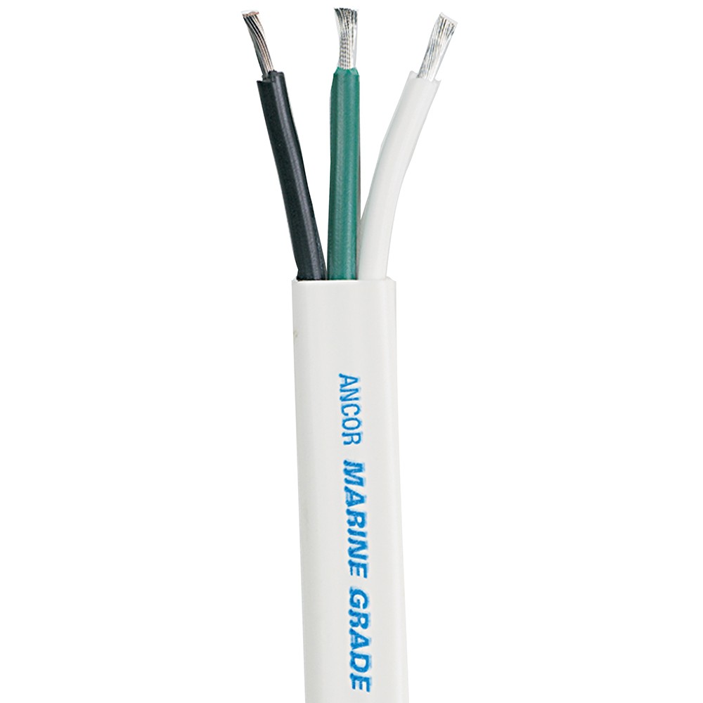 Ancor 130910 White Triplex Cable, 8/3 AWG, 100'