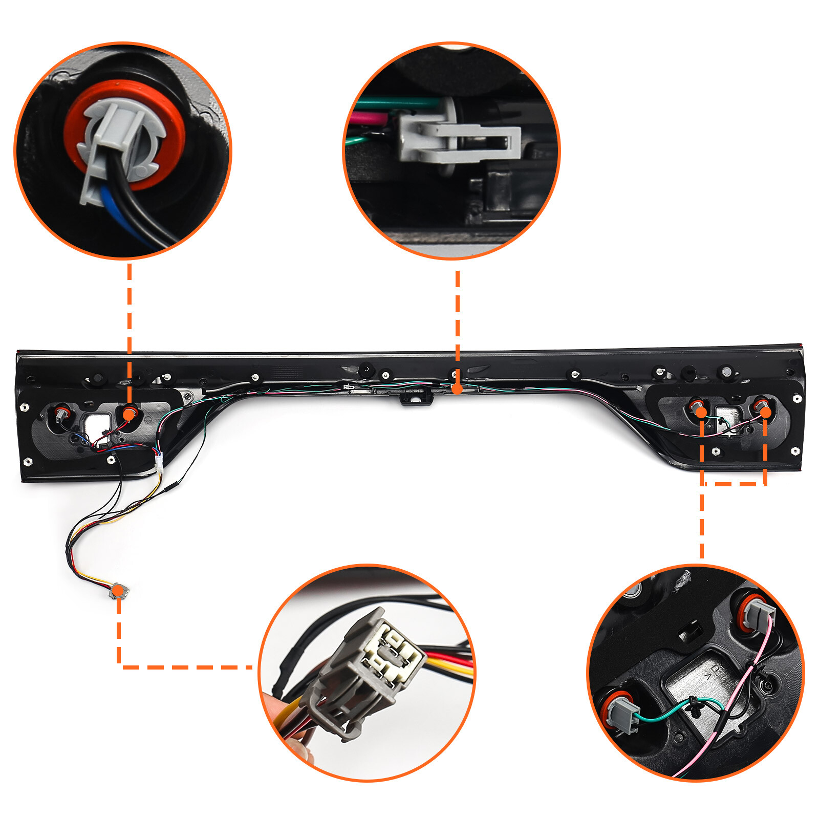 68453659AA LED Tail Light Lamp Liftgate For 2014-2022 Dodge Durango Camera Hole