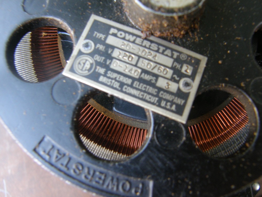 POWERSTAT VARIAC Superior Electric Autotransformer Variable Transformer 20-1024