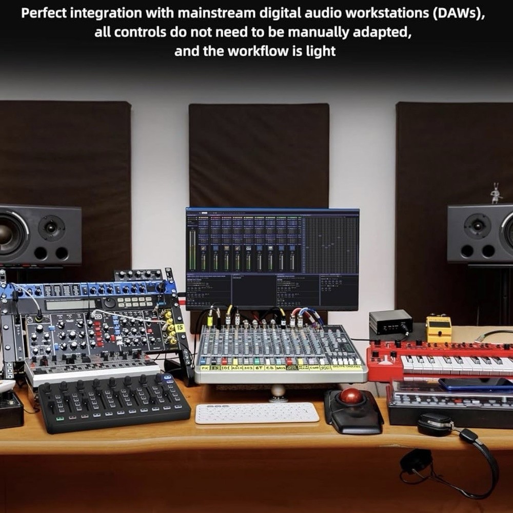 M-VAVE SMC-Mixer Wireless MIDI Controller Bluetooth DAW USB Rechargeable