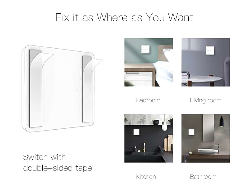 MOES Tuya ZigBee Wireless 12 Scene Smart Switch Push Button APP Remote Control