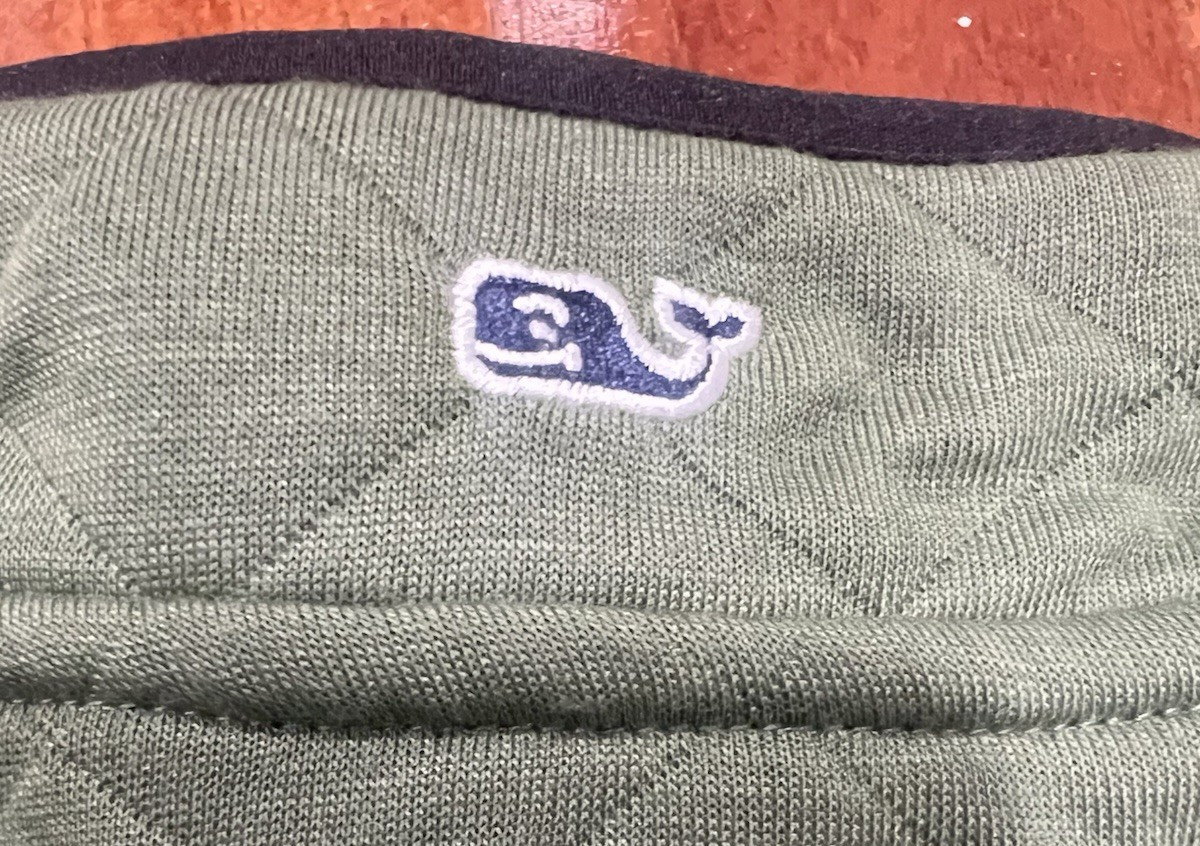 Classic Vineyard Vines Toddler Boy 2T Olive Green Quilted Snap Quarter Pullover