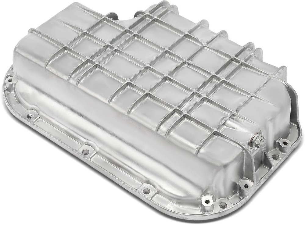 Lower Engine Oil Pan Sump with Drain Plug Compatible with...