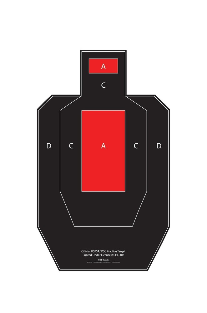 USPSA Paper Targets – Official Size Shooting Targets for Practical Shootin