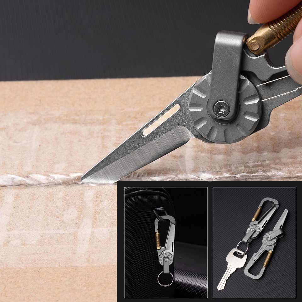 New Folding Keychain Tool – Compact EDC Outdoor Multi-Purpose Implement