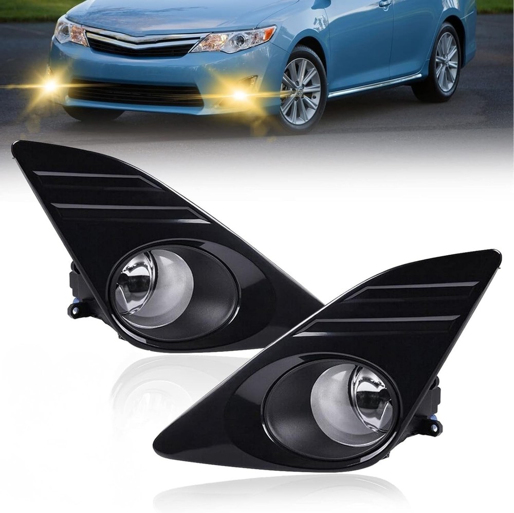Fog Lights Compatible With 2012 2013 2014 Camry Front Bumper Lights Halogen B...