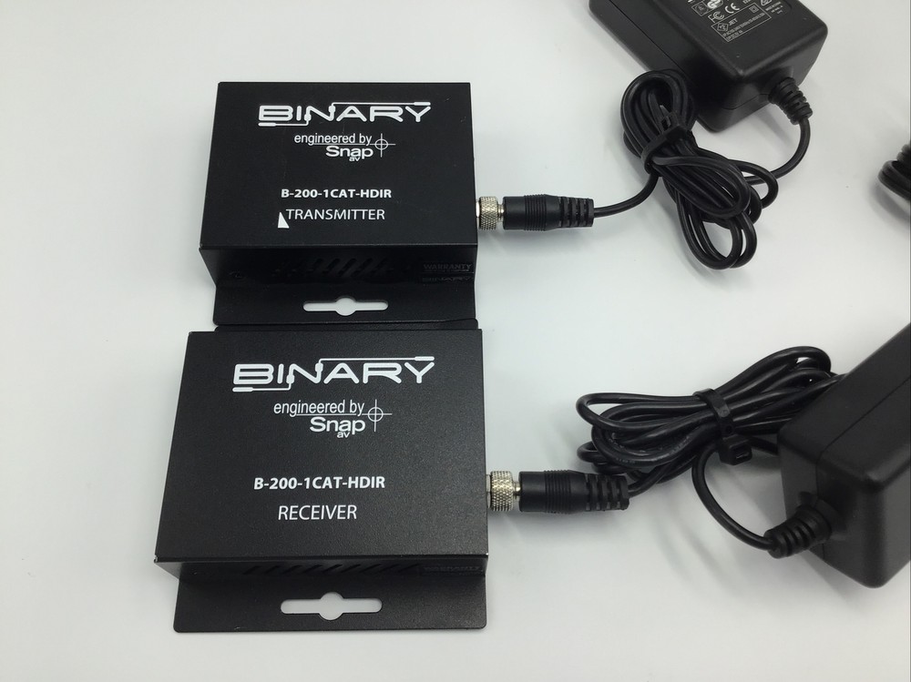 Binary B-200-1CAT-HDIR HDMI Balun Transmitter & Receiver Kit