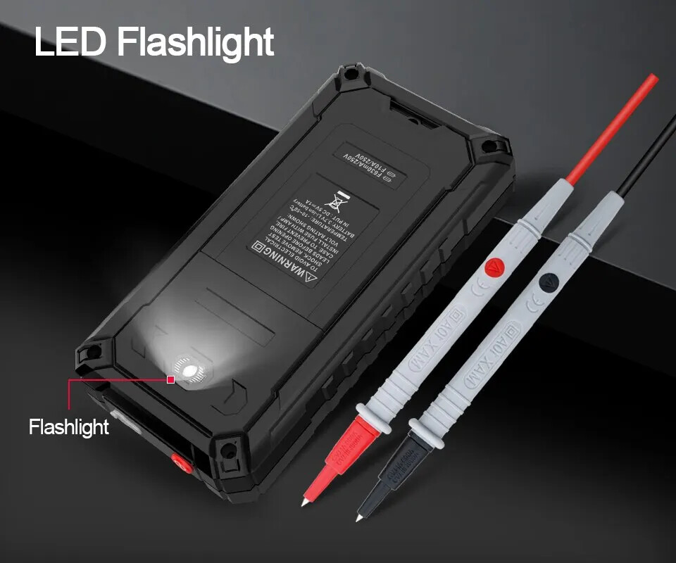 Smart Rechargeable Digital Multimeter True RMS 9999 Voltage Current Multitester