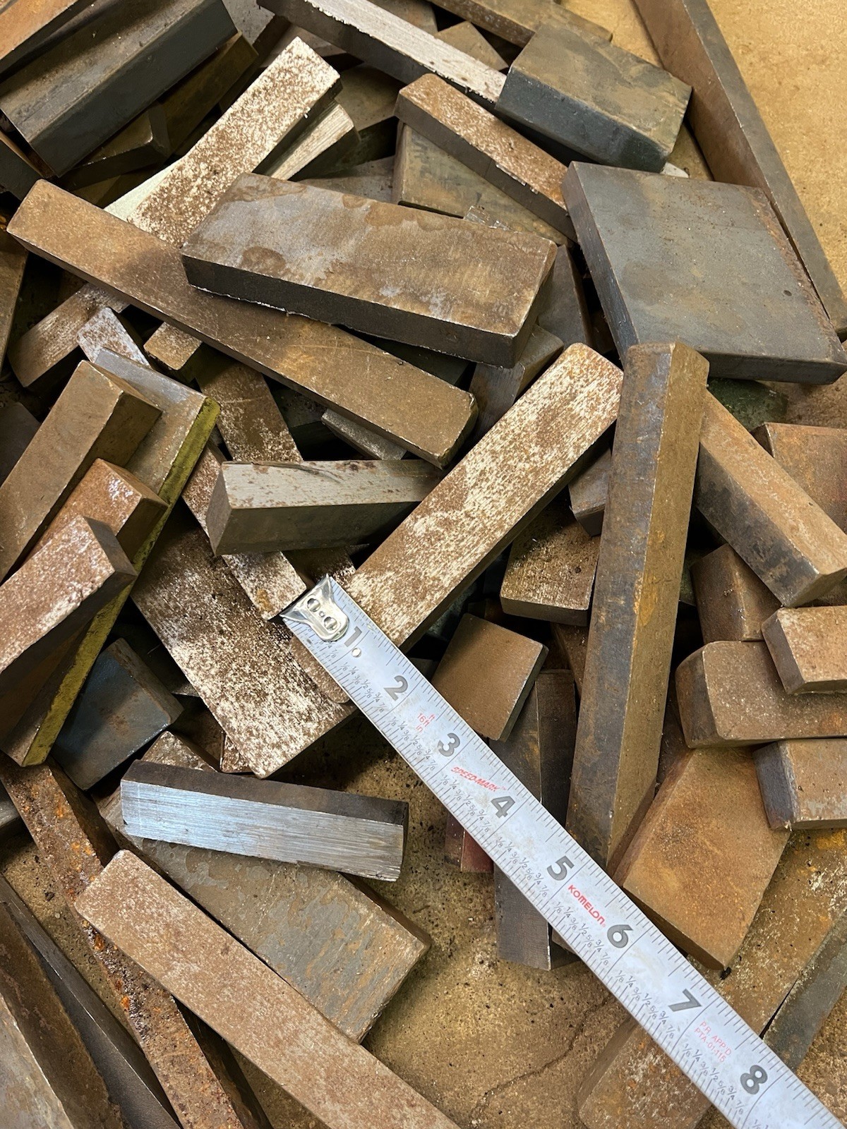 Mix lot 5+Lbs A36 Flat steel metal plate bar steel stock 3/8" 1/2" 3/4" 1"+ Th