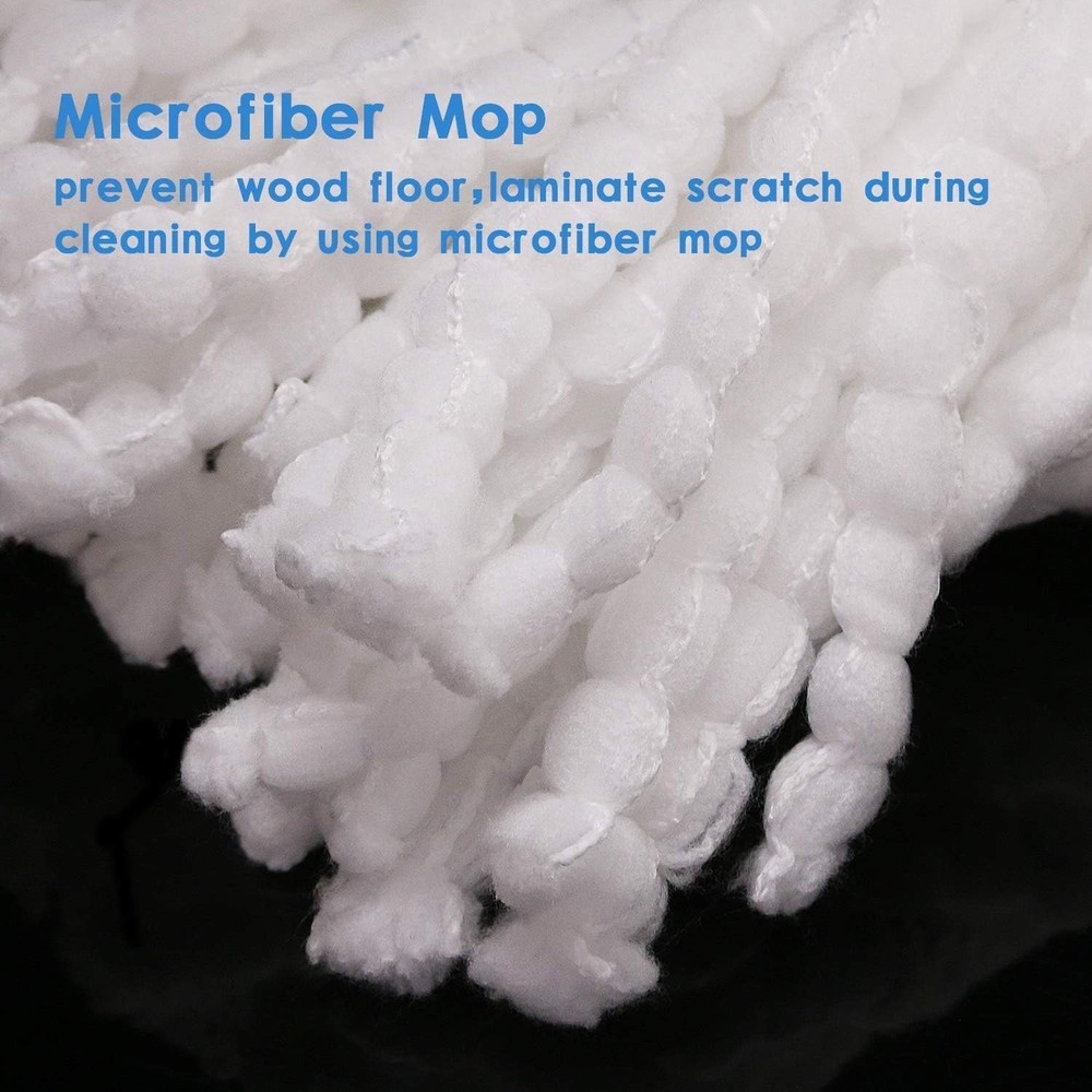 3-Pack Microfiber Spin Mop Replacement Heads for Universal 360 Mop Systems