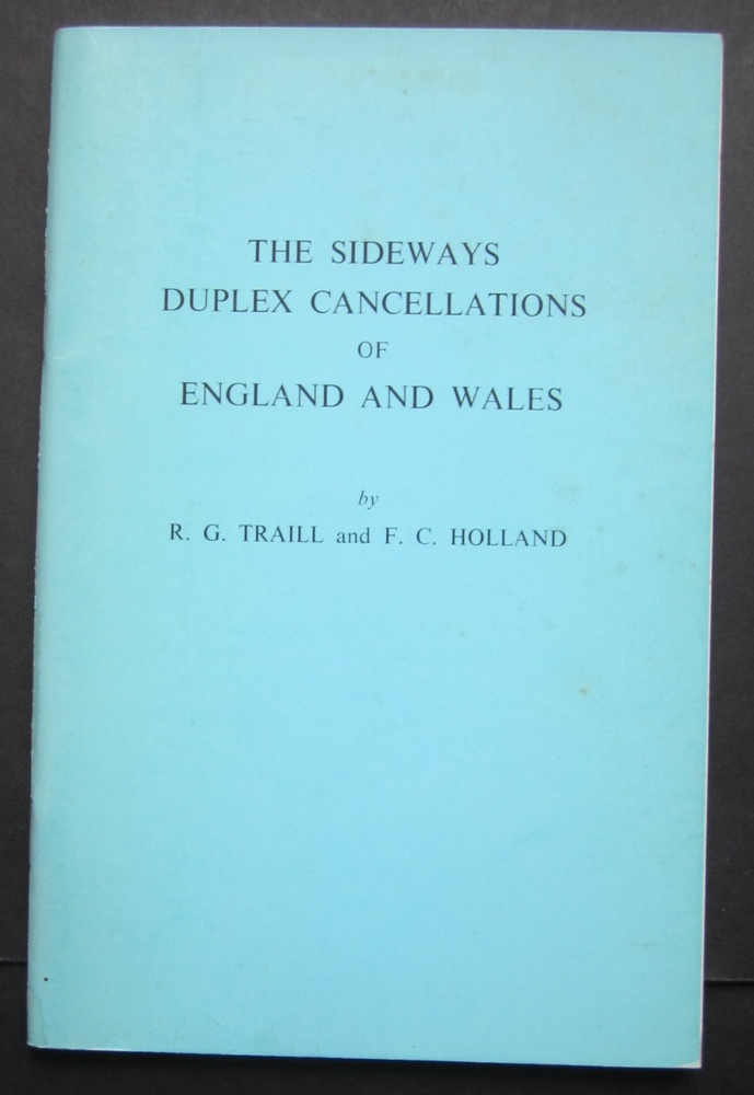 Sideways Duplex Cancellations of England & Wales.  reference guide 1975.