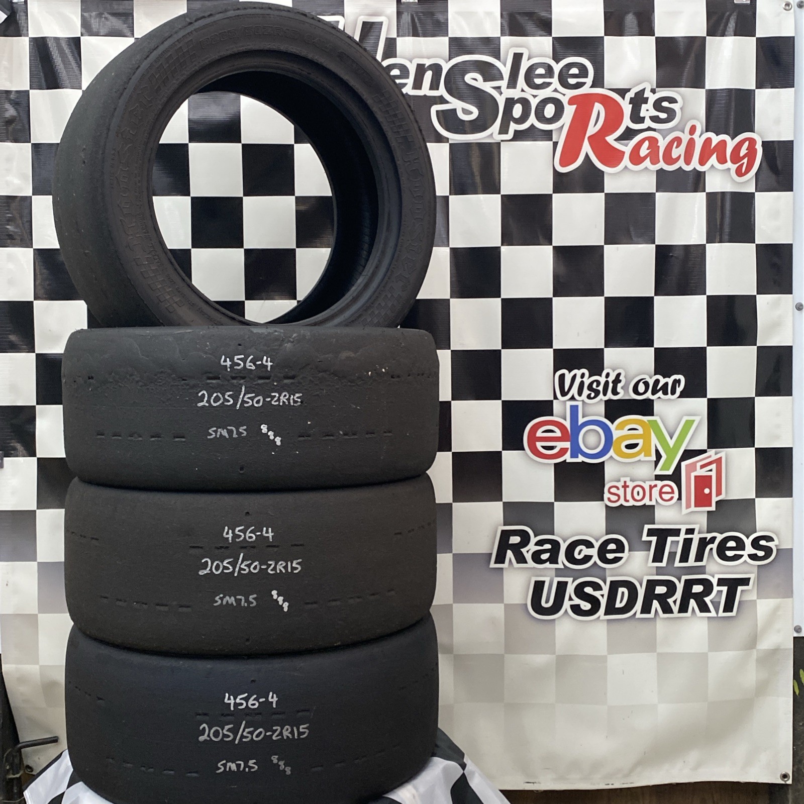 456-4 USDRRT HOOISER DOT Road Race Tire 205/50-ZR15 SM7.5