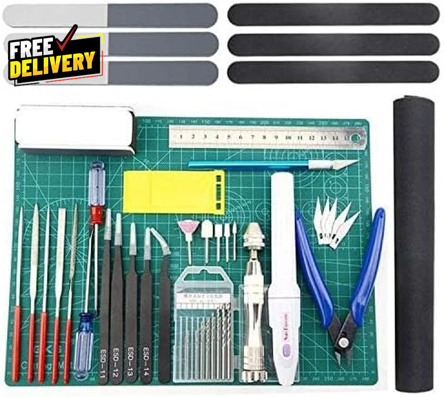 33 PCS Professional Model Tools Kit Hobby Craft Building Repair Set for Model