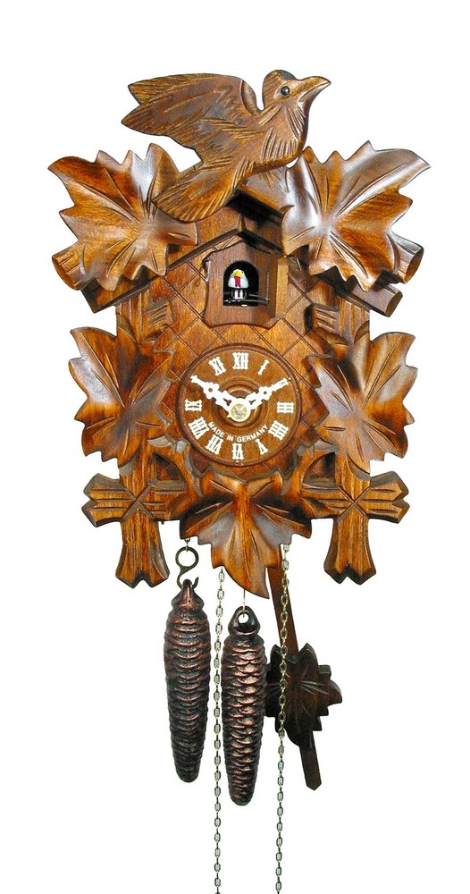 Cuckoo Clock Five Leaves, Bird Gift-Boxed 8491004 NEW