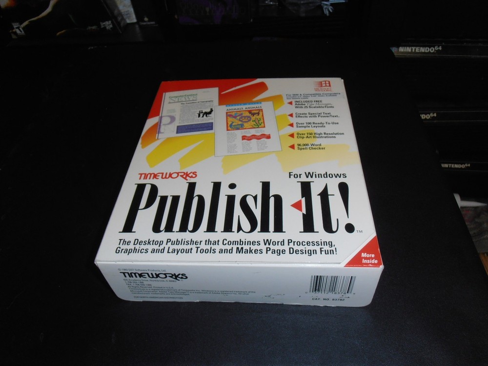 Timeworks Publish It! (PC, 1992) Complete
