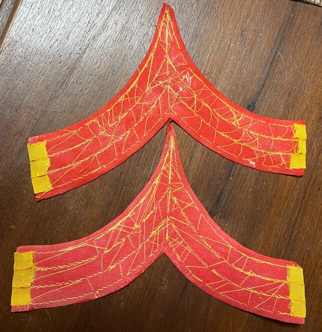 Civil War US Marine Corps Sergeant Chevrons