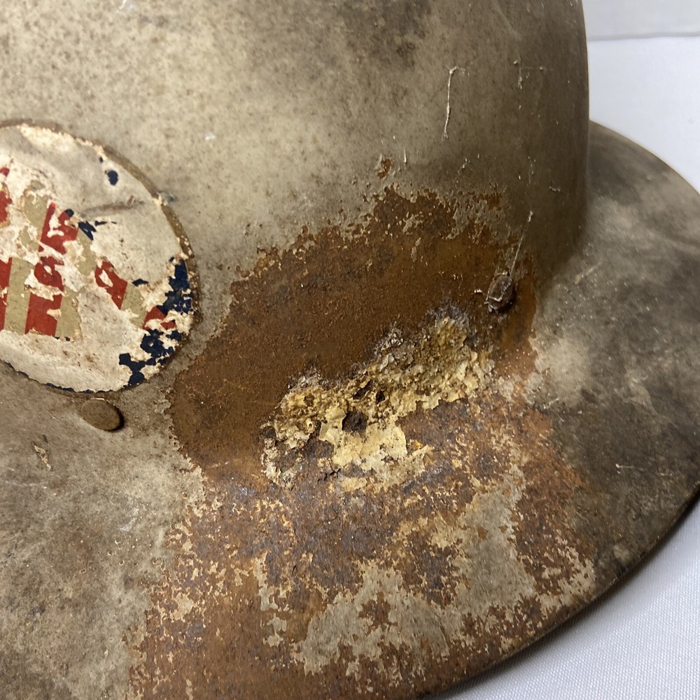 WWII CIVILIAN AIR RAID HELMET