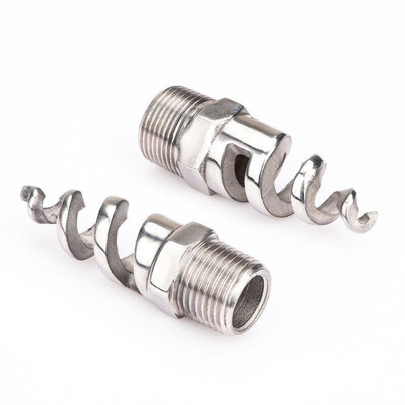 Spiral Cone Atomization Nozzle 3/4" 316 Stainless Steel,1Pcs Bright Silver