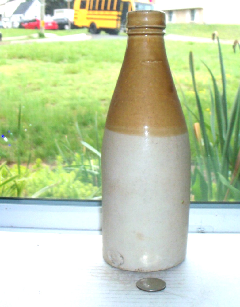 EARLY  POTTERY BEER -1860'S