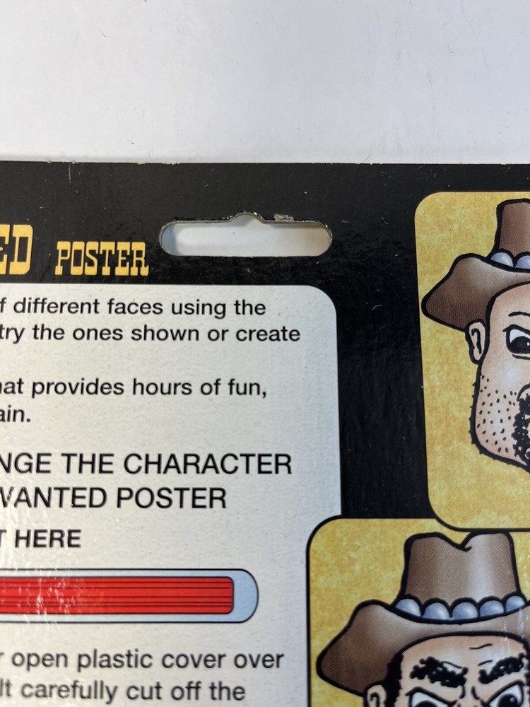 Magnetic Wanted Poster Make Different Faces With Magnet Toy