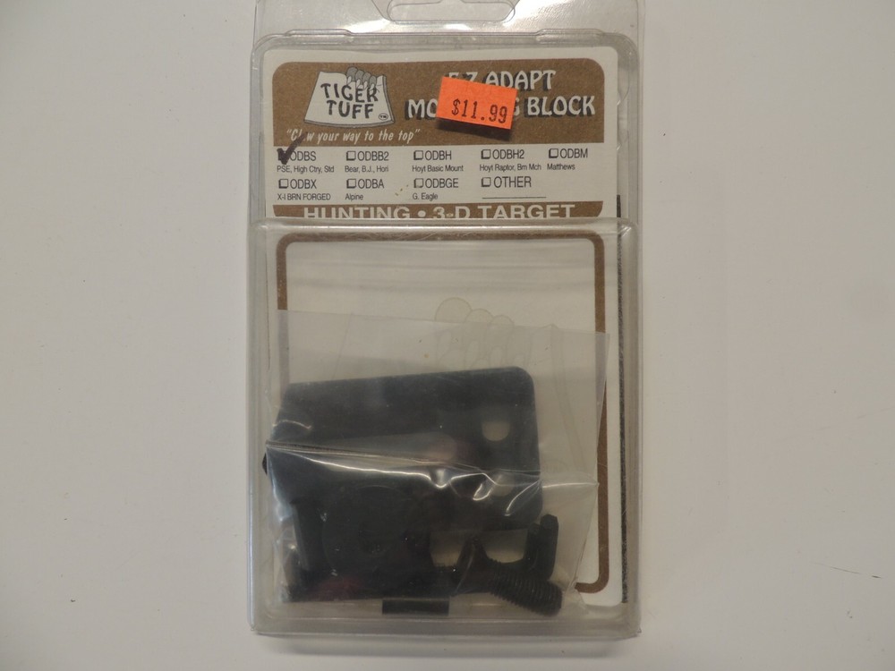 Tiger Tuff E-Z Adapt Mounting Block ODBS PSE High Ctry Std New in package