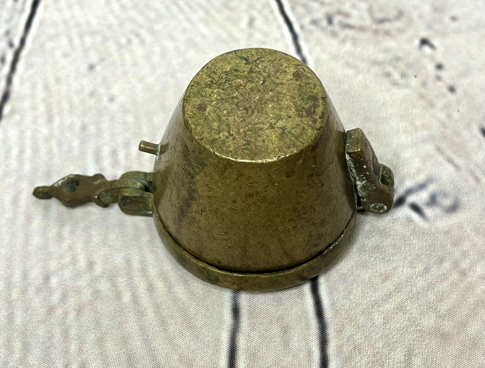 Antique Nested Brass Apothecary Miners Assay Weights Set *Outer Case Only* READ
