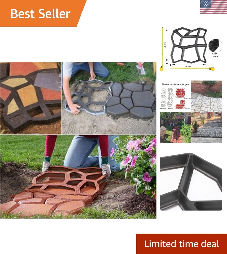 Reusable Concrete Walk Maker Mold - Create Unique Stepping Stones Easily