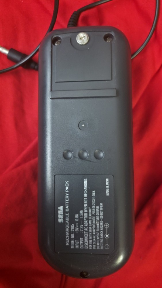 SEGA Game Gear Rechargeable Battery Pack for Handheld Console