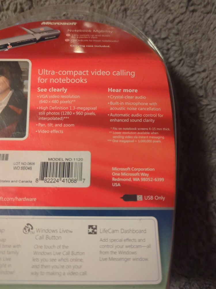 Microsoft WTB00001 Web Cam