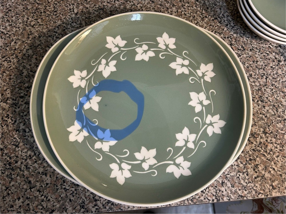 Harkerware Ivy Wreath Complete Set for 6 PLUS Serving Dishes