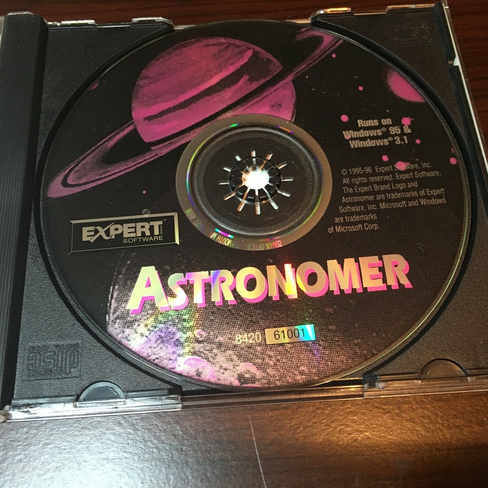 Expert Software Astronomer CD-ROM (Windows 3.1 and Windows 95)