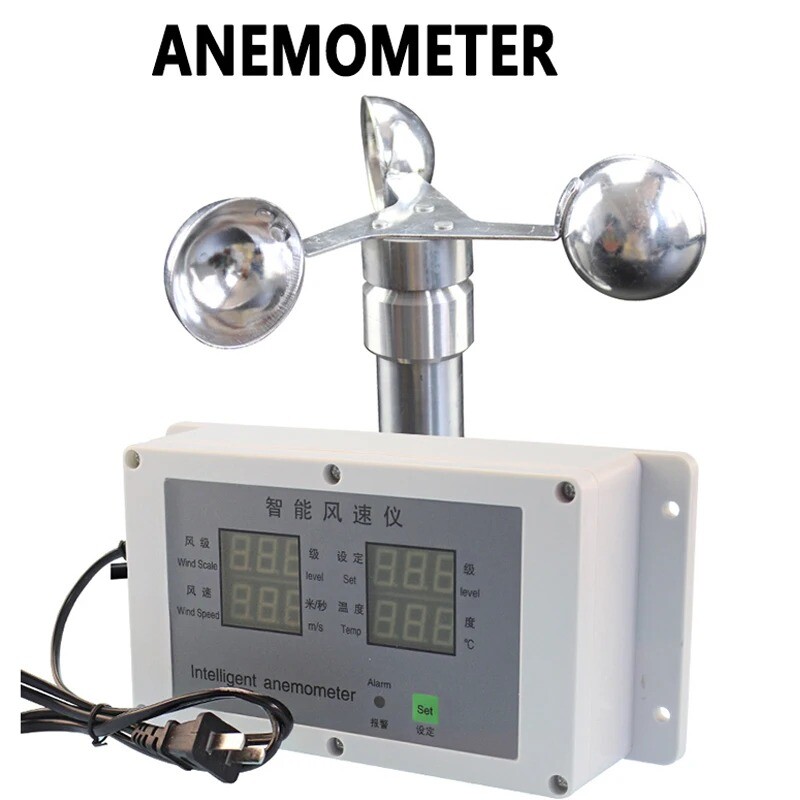 Anemometer Sensor Temp Wind Speed Measurement Weather Construction Tower Crane