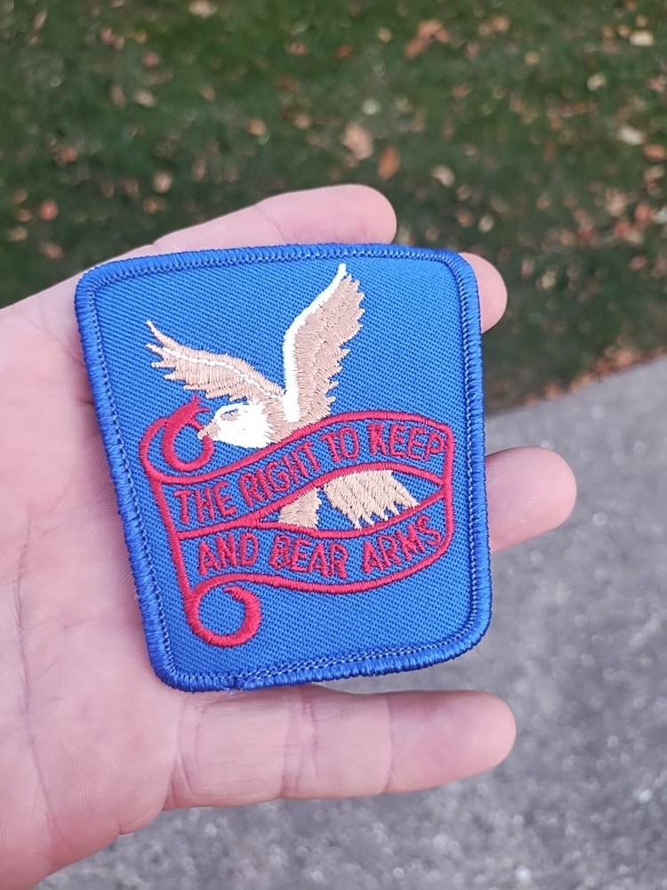 NOS 2nd Amendment Right To Keep & Bear Arms Pro-Gun Owner Patch Eagle USA