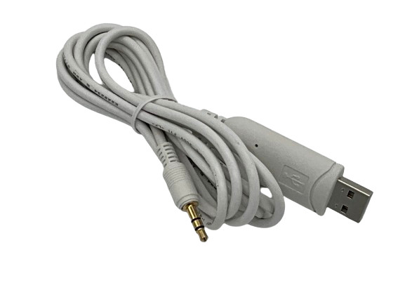 USB Type-A White 3.5mm TRS Cable PL2303 Chipset White