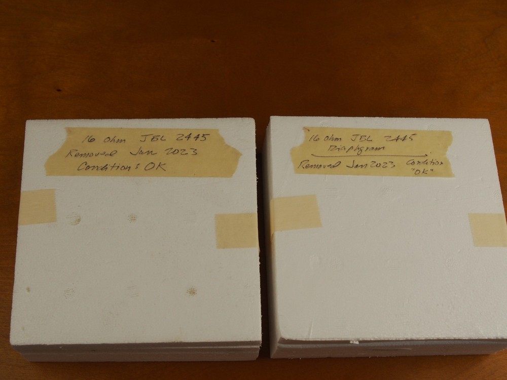 JBL 16 ohm diaphragms, 2440, 2441, 2445 compression driver, plus BONUS!