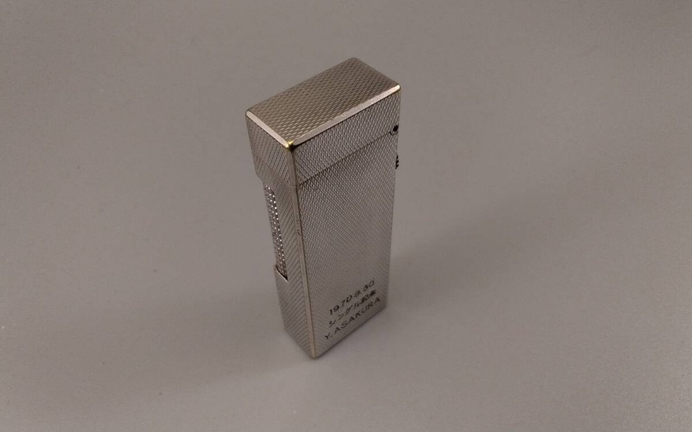 Dunhill Rollagas Transitional Silver Barley Lighter Working Condition