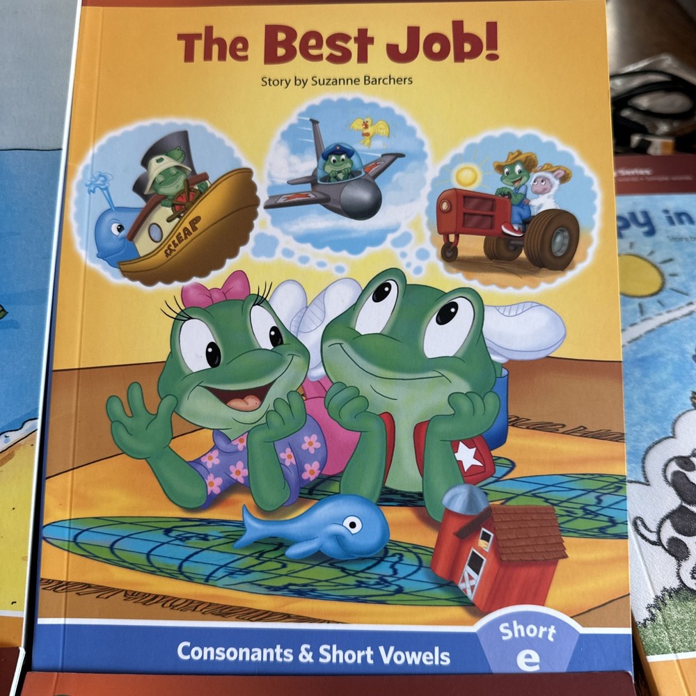 10 LeapFrog LeapReader Interactive Books Long & Short Vowels Reading Phonics