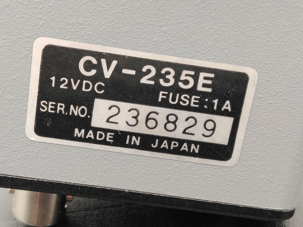 CCD Machine Vision CV-235E Monochrome IR CCD Camera 12 VDC, 1 A