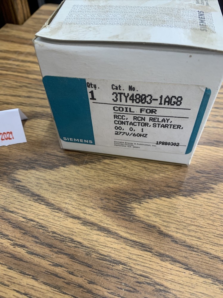 Siemens Replacement Coil 3ty4803-1ag8