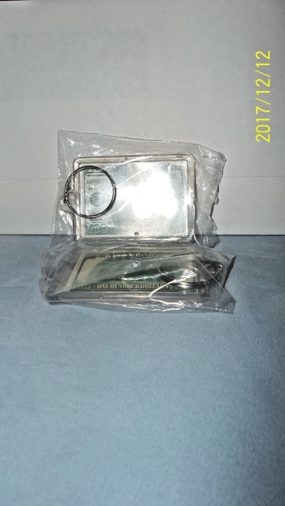 Benjamin Franklin $100 Bill Key Chain