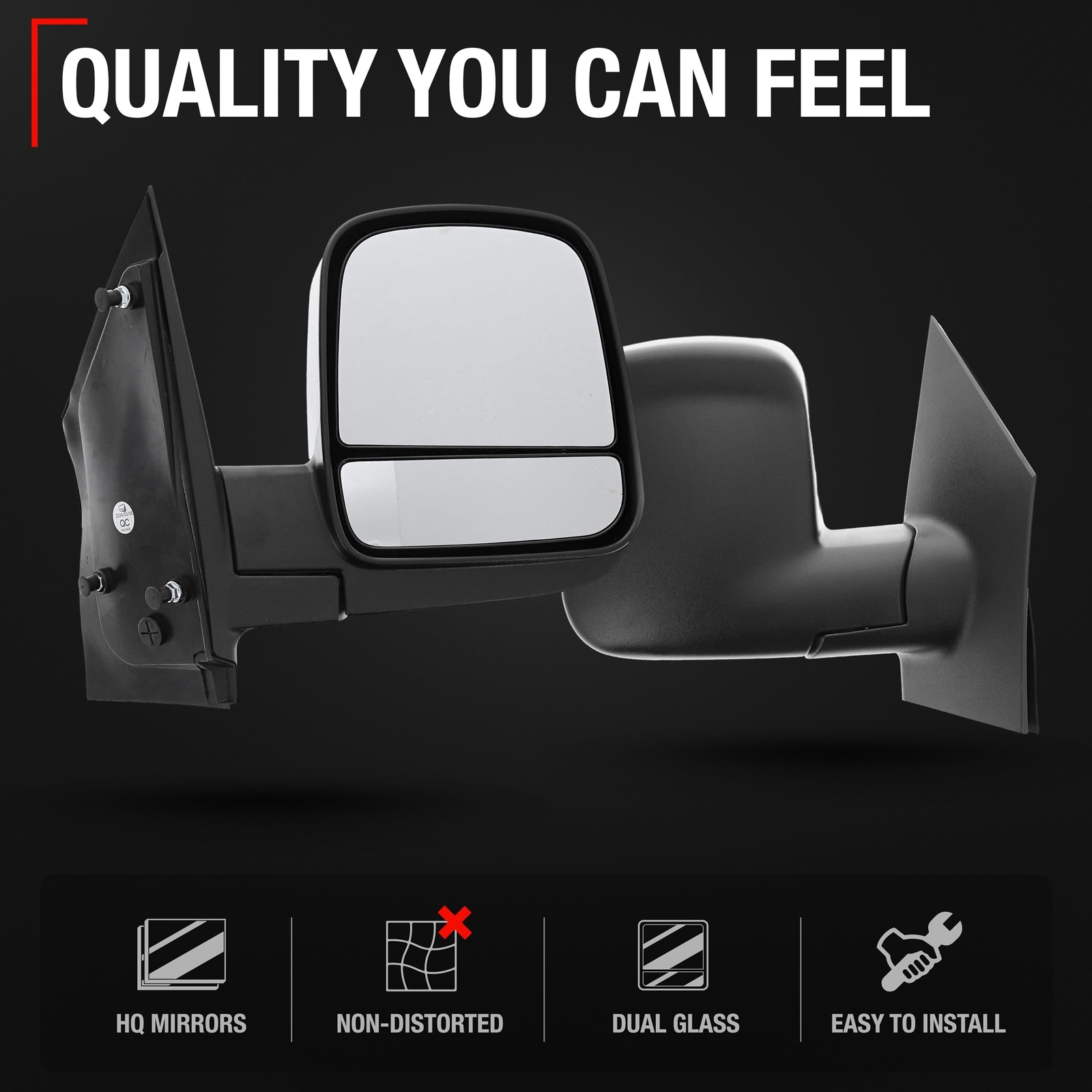 Power Door Mirror, Passenger Side for Chevrolet Express, GMC Savana - Passeng...