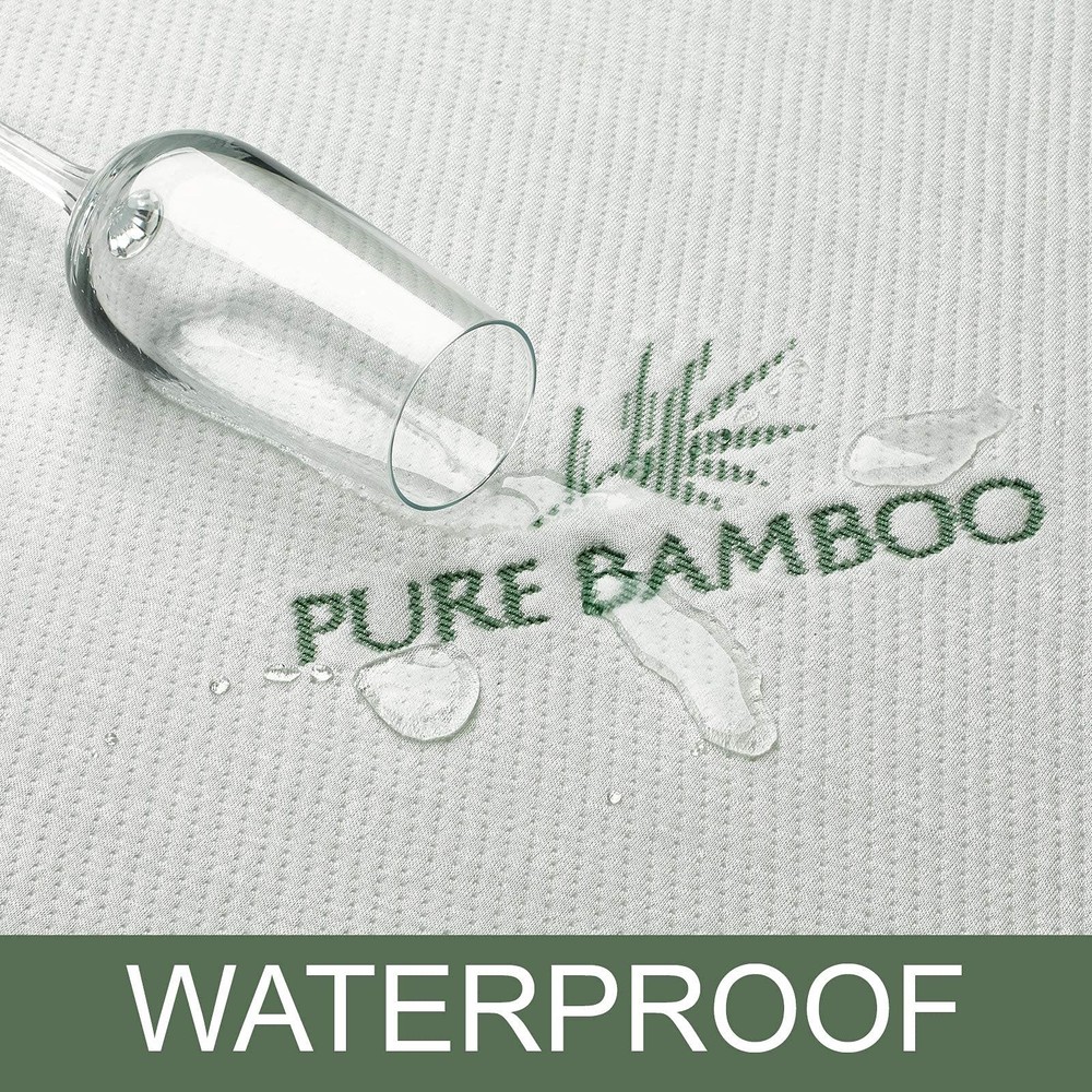 King Mattress Protector by , Waterproof - Viscose Derived from , Breathable, ...