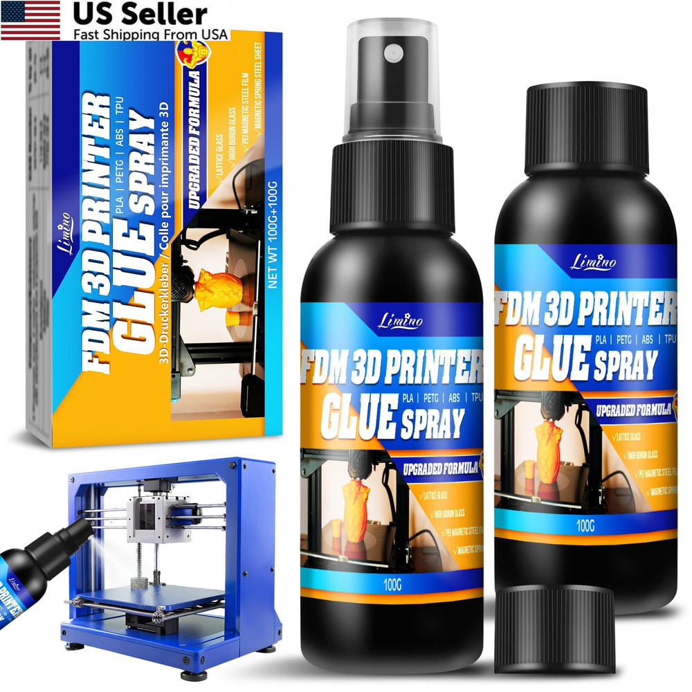 3D Printer Adhesive - Print Glue Spray (Improved Version), Prevents...