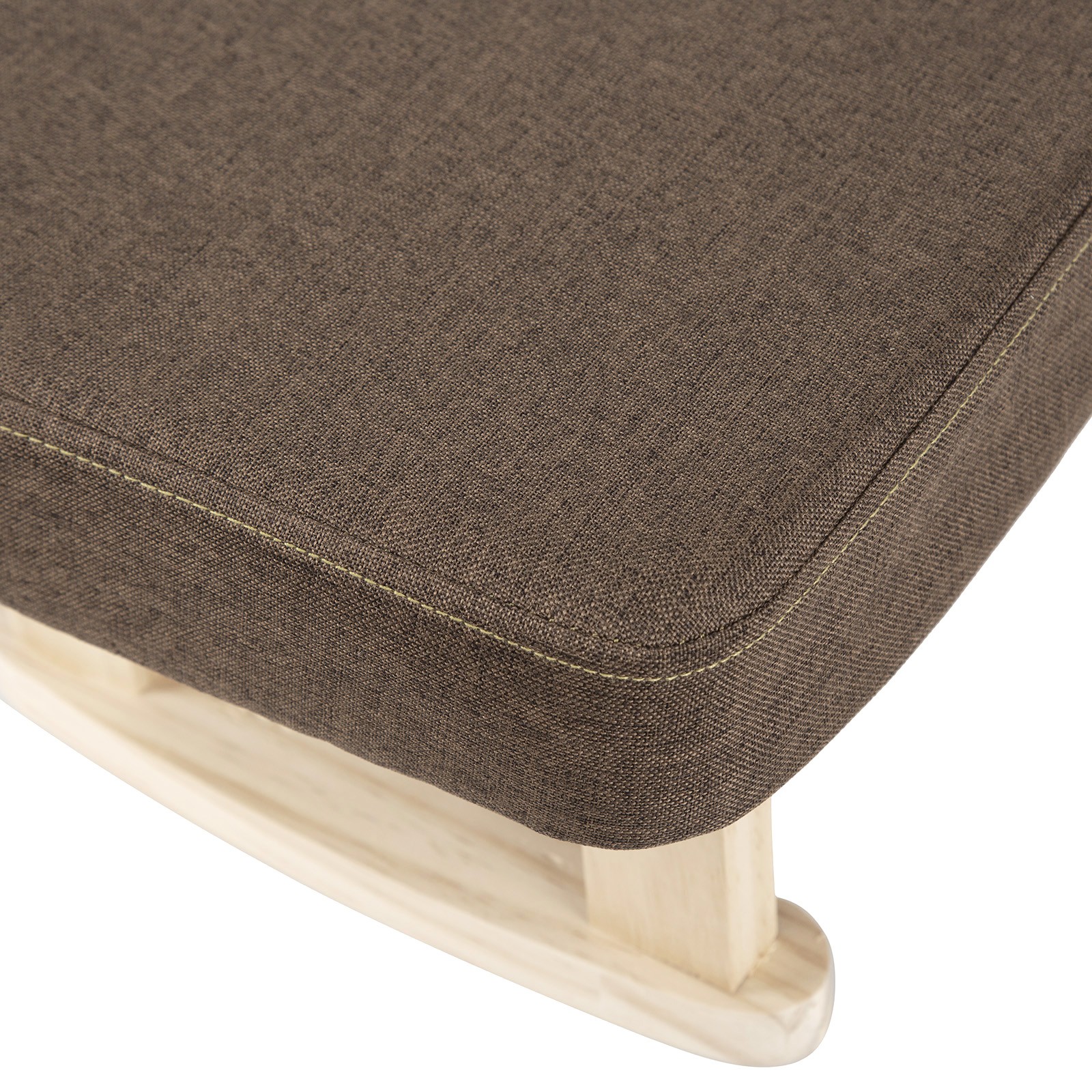 Ottoman Footstool Footrest Padded Seat Change Shoe Stool Living Room Rectangle