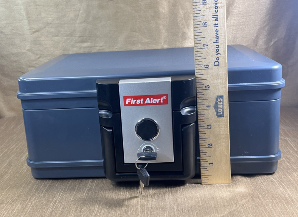 First Alert Fireproof Safe With Lock & 2 Keys