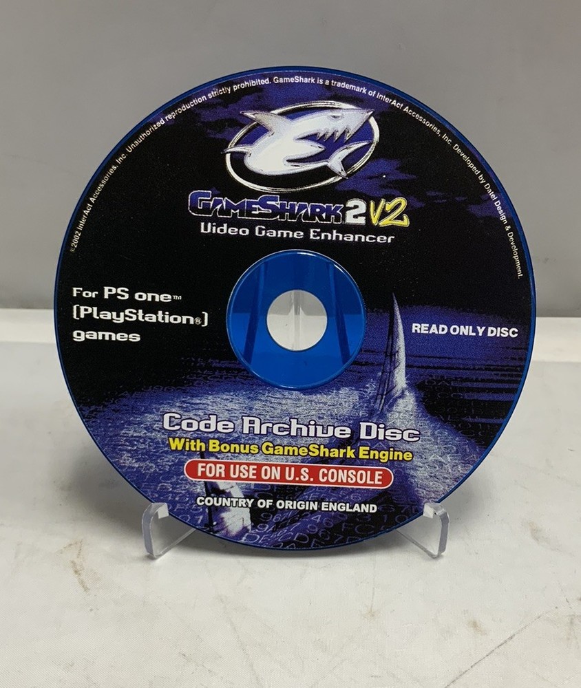 GameShark 2 v2 PS1 Video Game Enhancer Code Archons Disk Only!