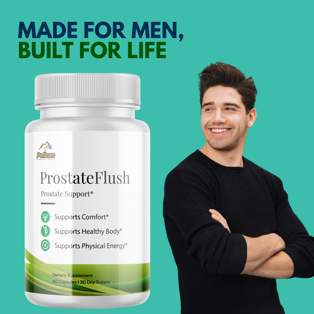 Prostate Flush- Prostate Support- 4 Bottles- 240 Capsules