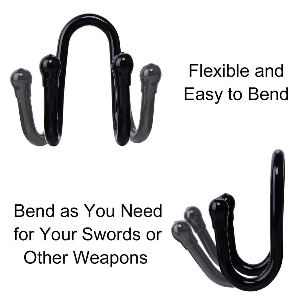 4 Pack Small Adjustable Sword Wall Mount Display Rack Stand Holder Hook Hanger f