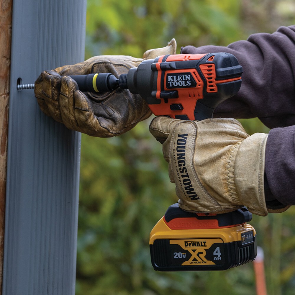 Klein Tools BAT20CD1 Battery-Operated Compact Impact Driver, Full Kit